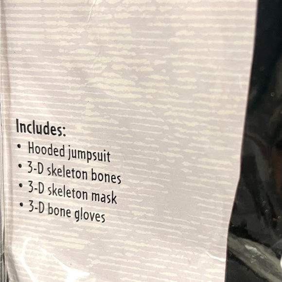 Skelebones Skeleton Costume Toddler Child Large 4-6 NWT 3D Fun World Unisex - Picture 3 of 6